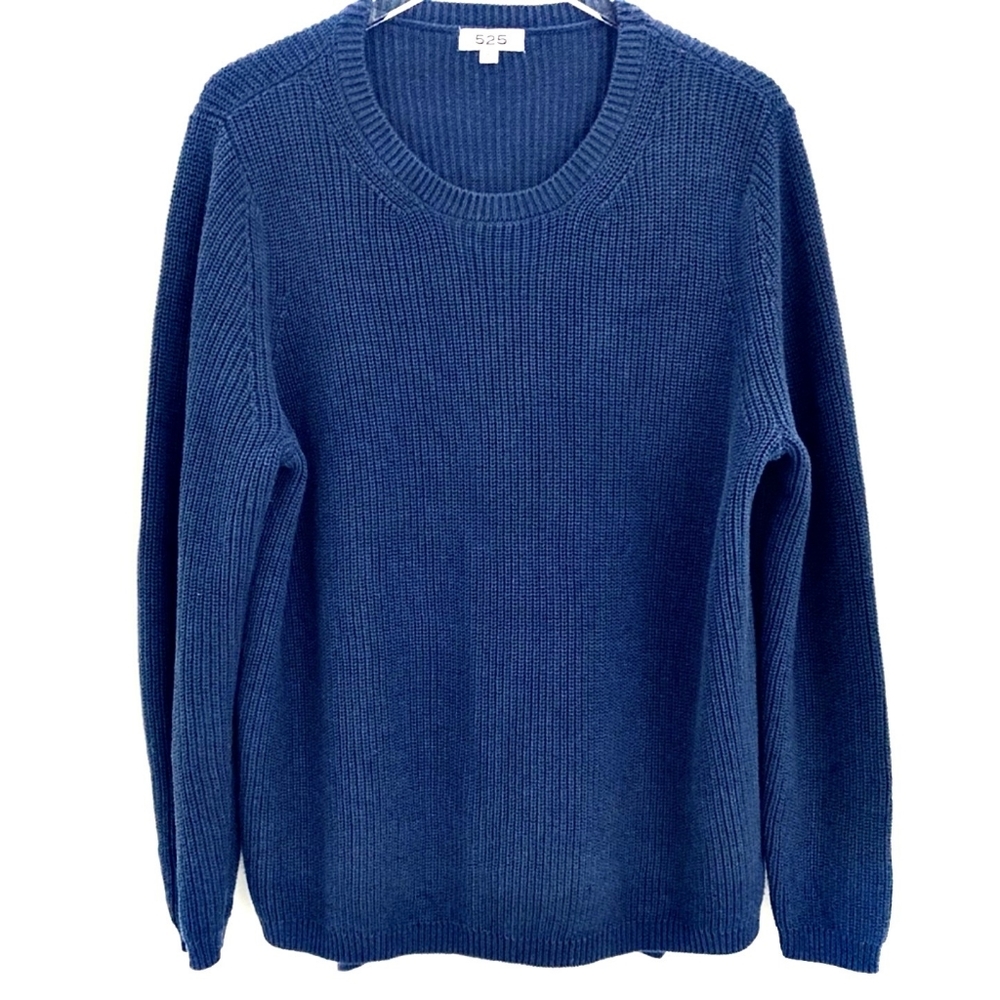 525 America Emma Crewneck Shaker Sweater L